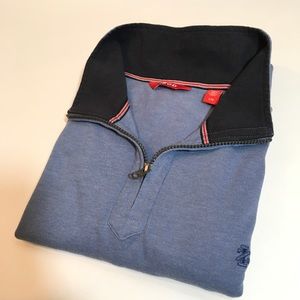 HostPick🏅IZOD Men’s Blue Quarter ZIP Pullover LG